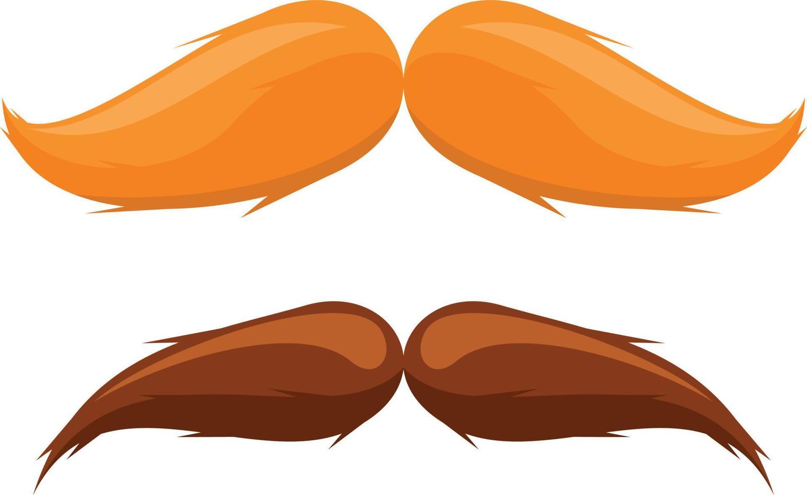 Vector Image Of Two Types Of Mustache