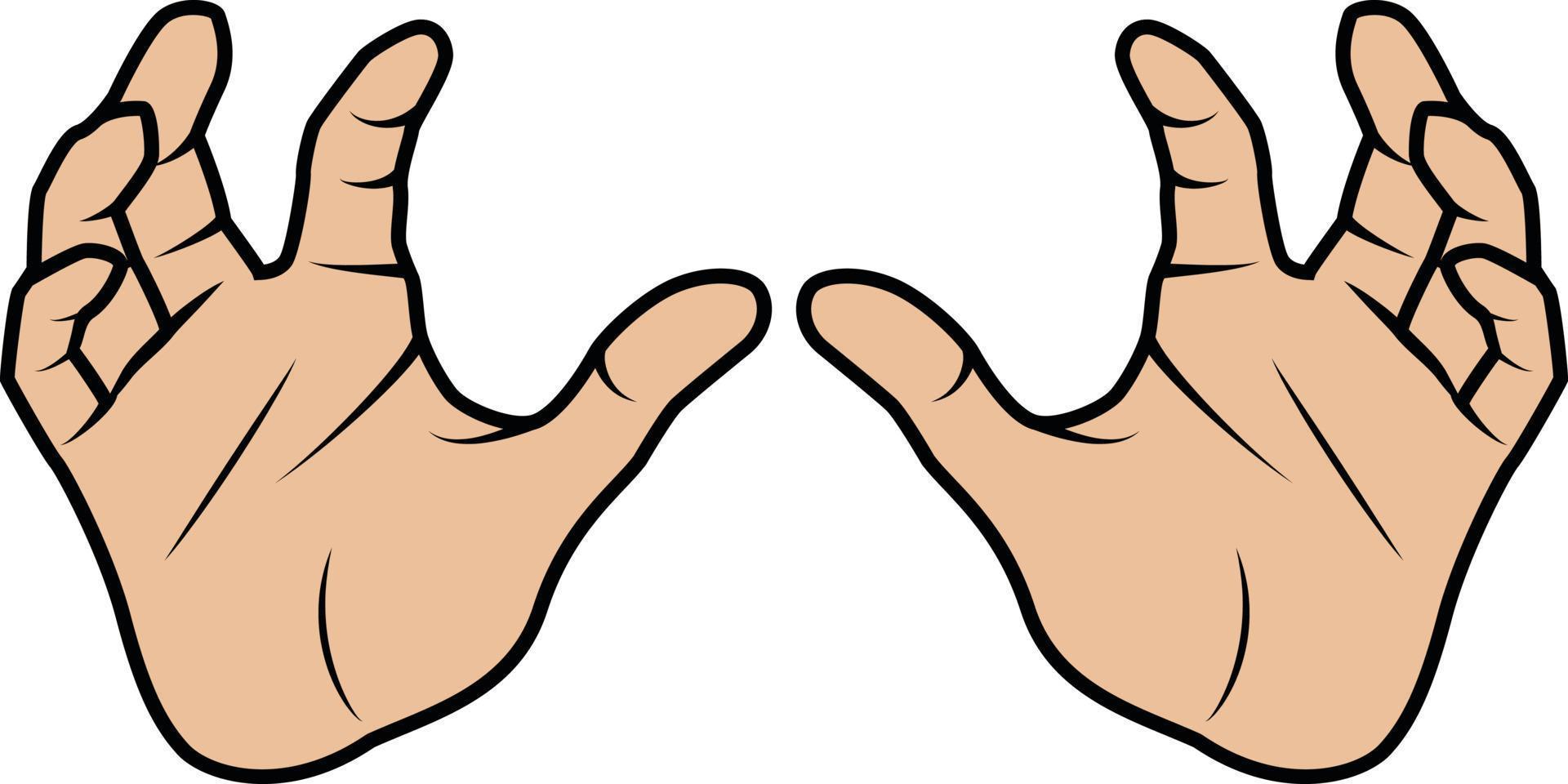 Vector Image Of Human Hands And Fingers