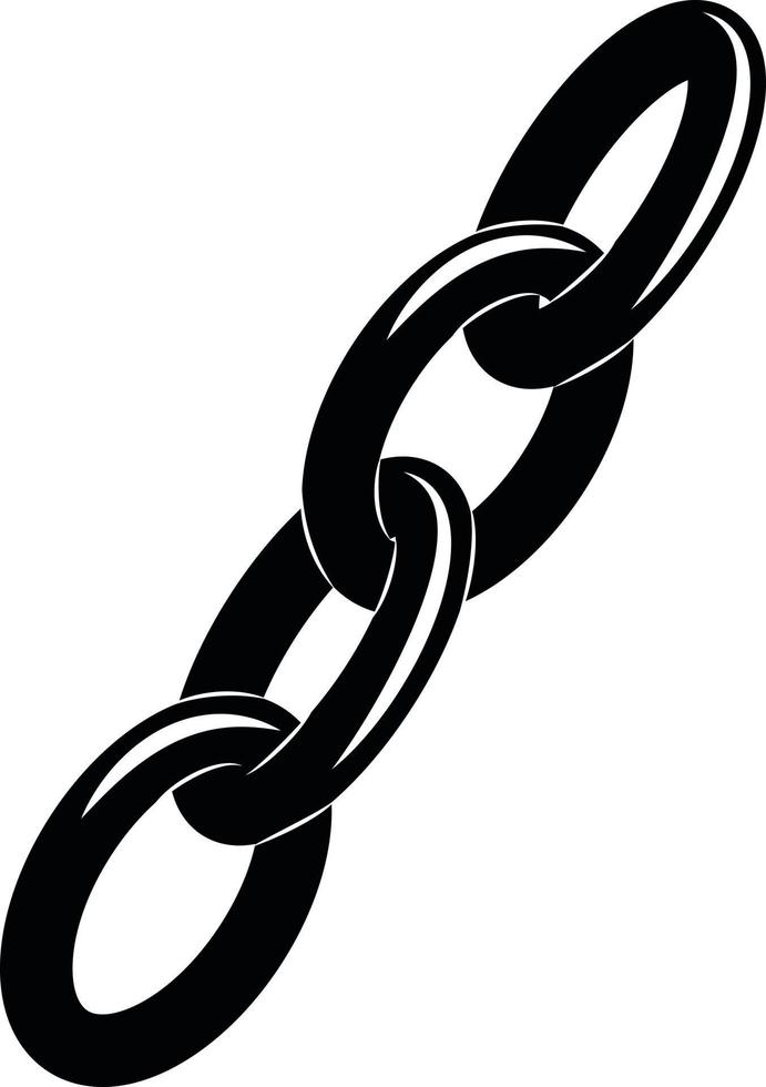 Black And White Image Of A Chain vector