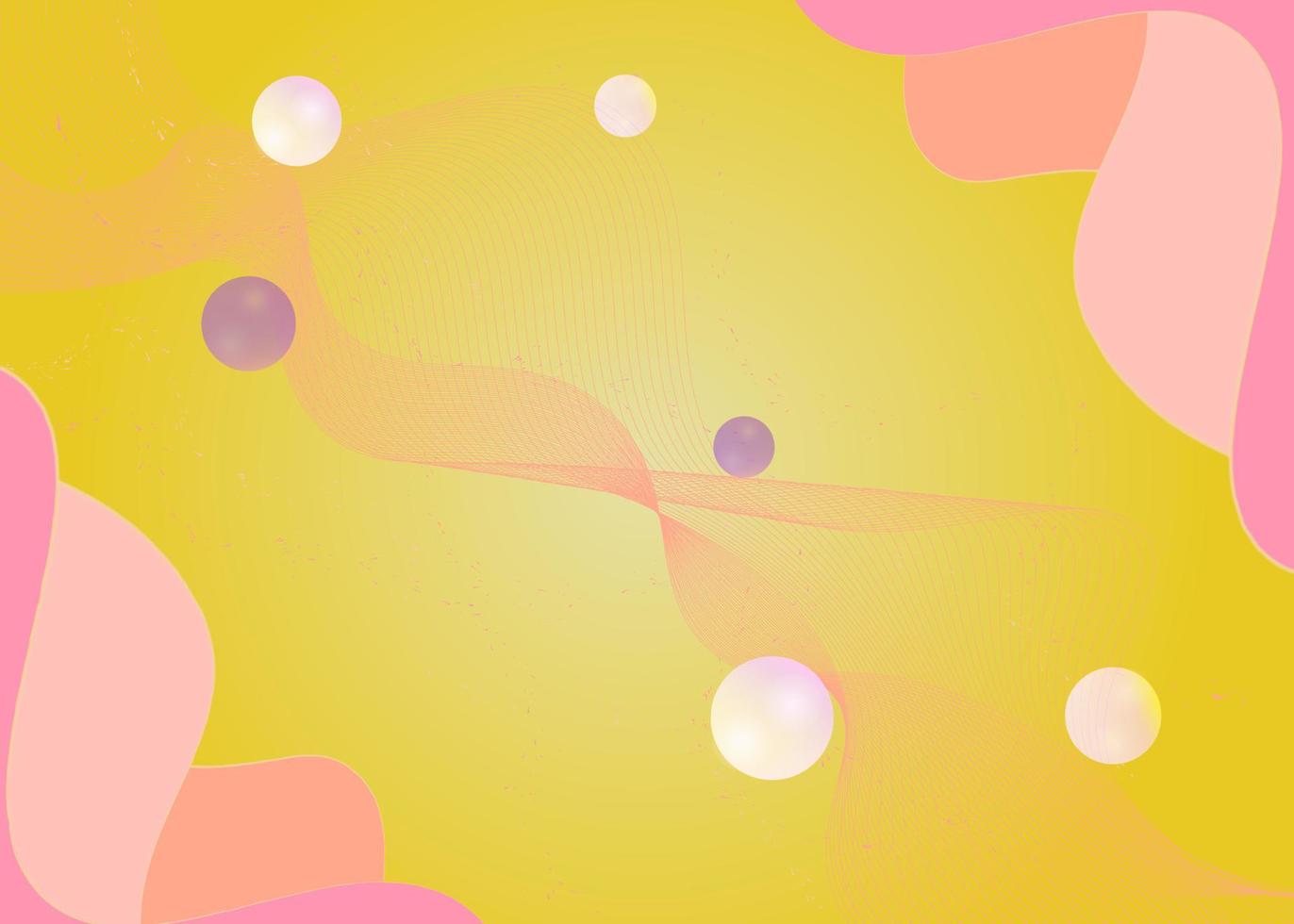 Yellow pink creative abstract background vector