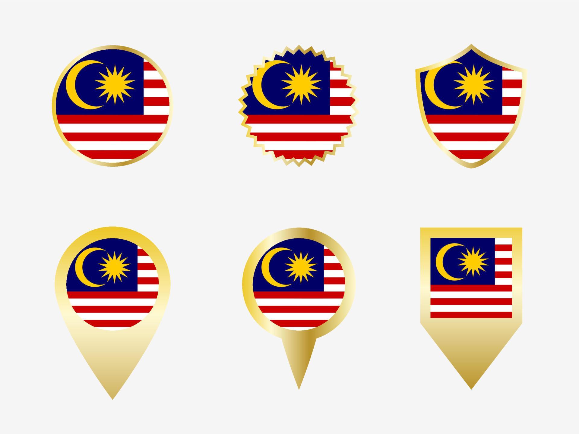 Vector flag set of Malaysia 22822534 Vector Art at Vecteezy
