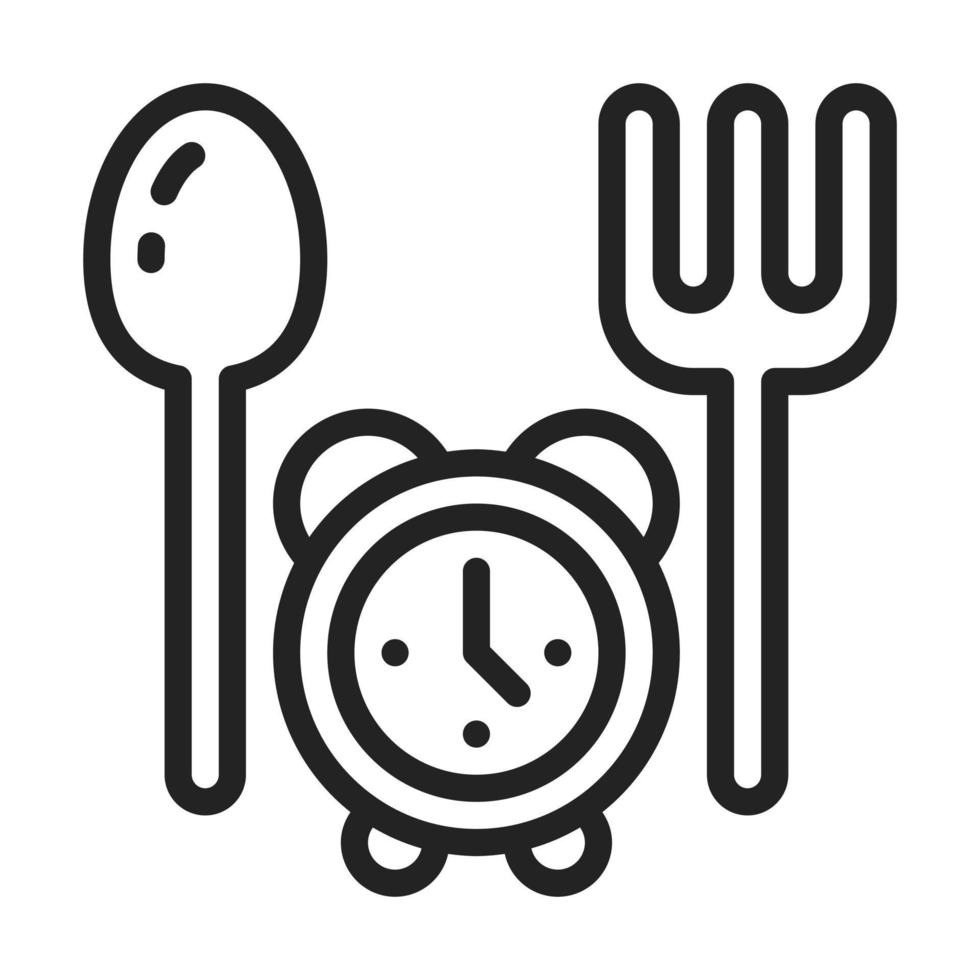 Fasting Line Style Icon vector