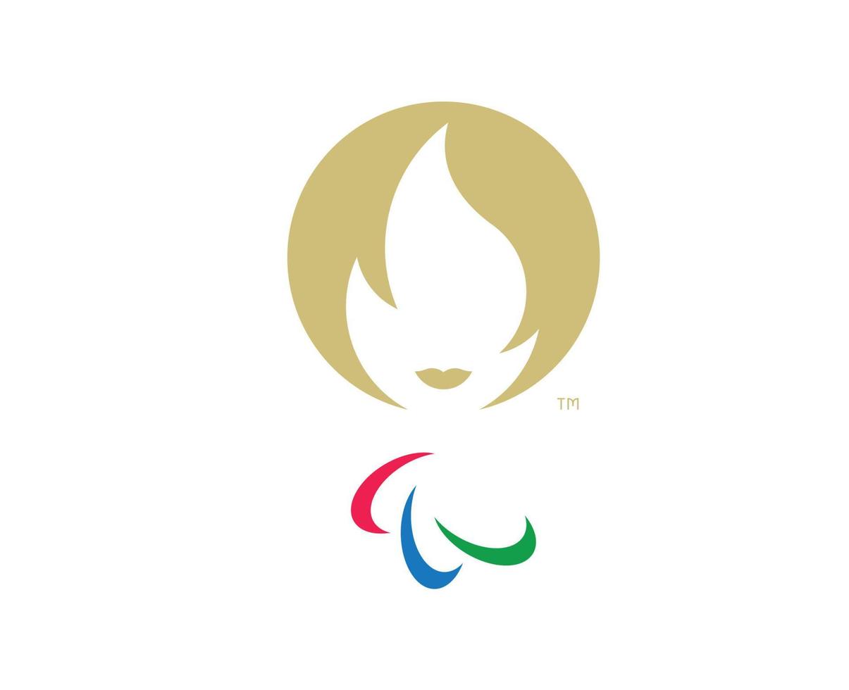 Paris 2024 Official Paralympic Games Logo symbol design abstract vector illustration