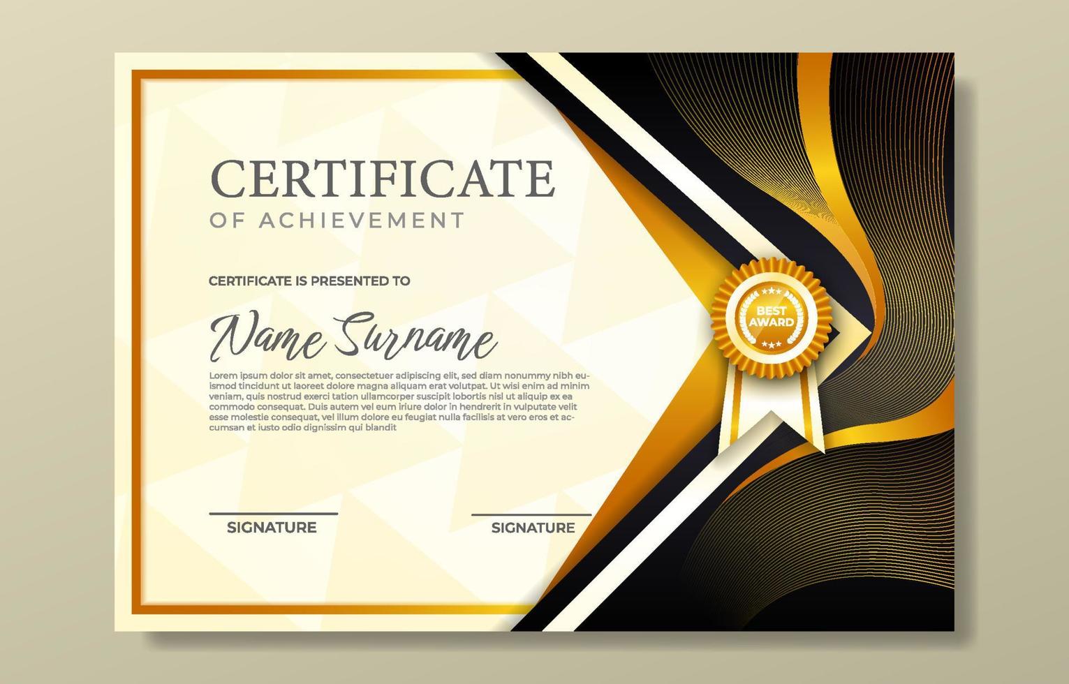 Educational Certificate Template vector