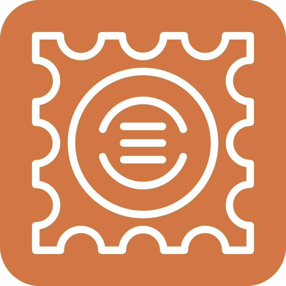 Post Stamp Icon Vector Design