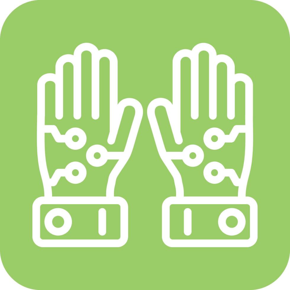 Wired Gloves Icon Vector Design