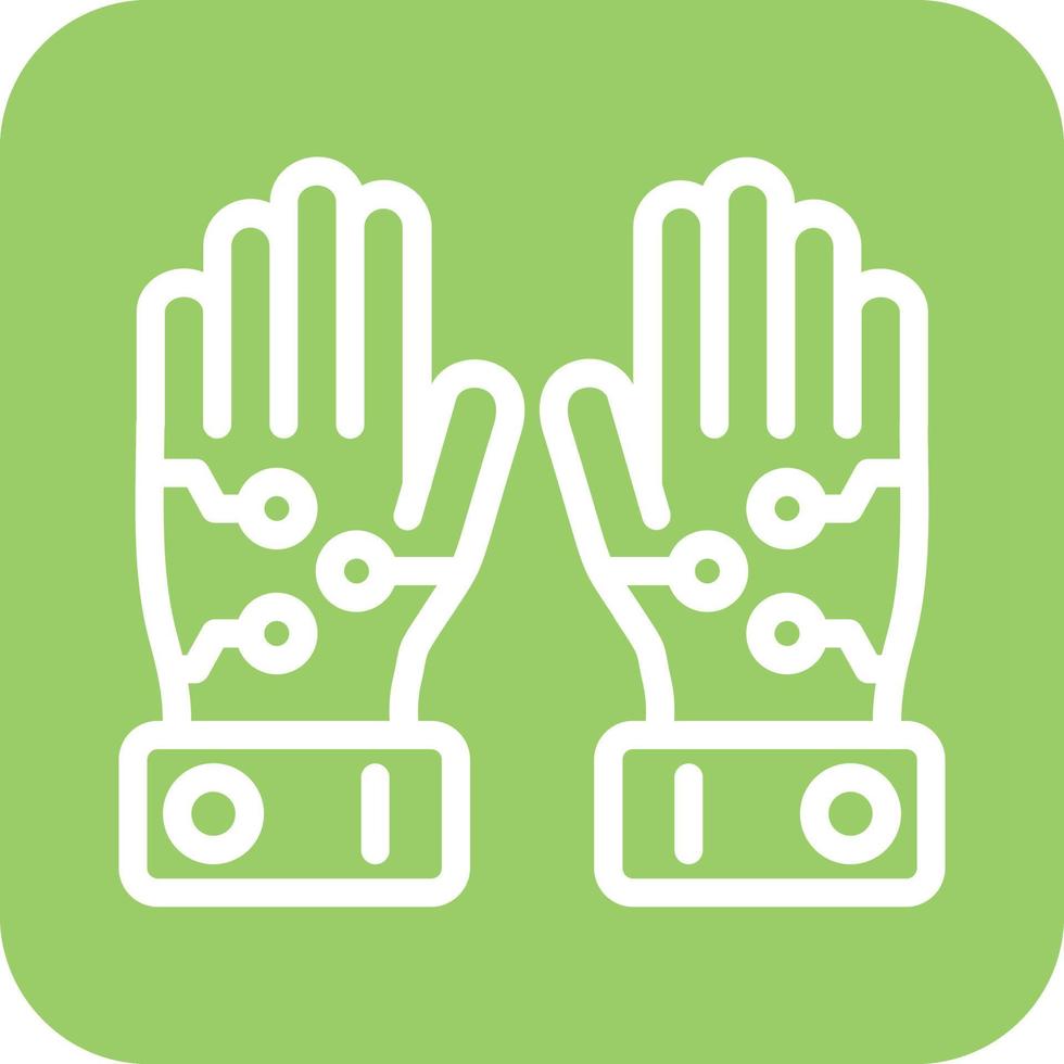 Wired Gloves Icon Vector Design