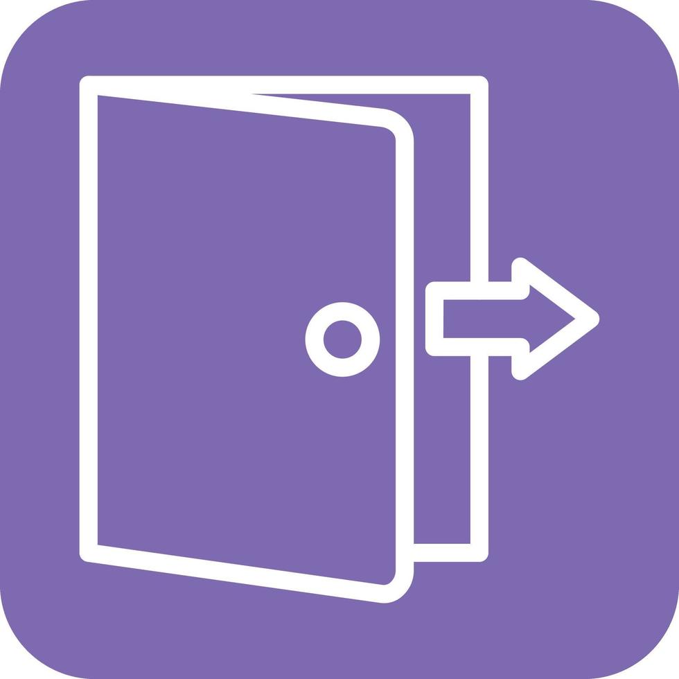 Exit Door Icon Vector Design