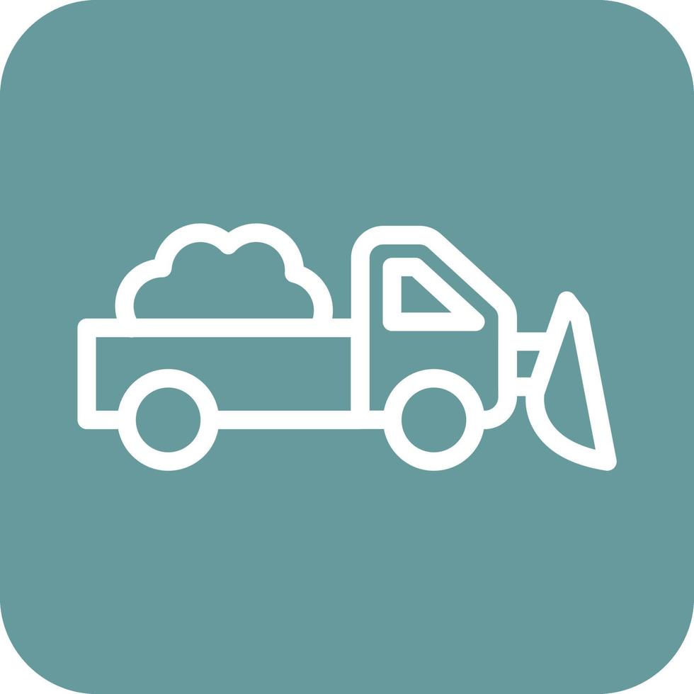 Snowplow Icon Vector Design
