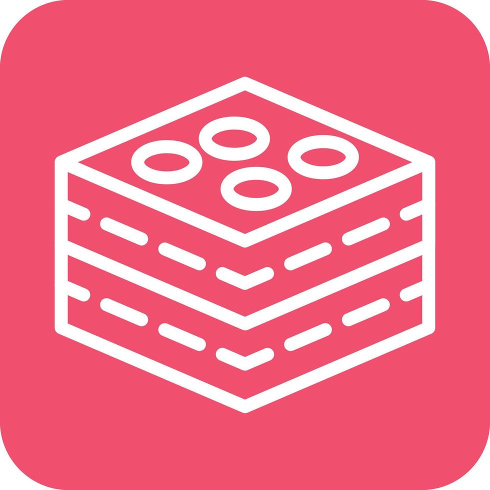 Brownie Icon Vector Design