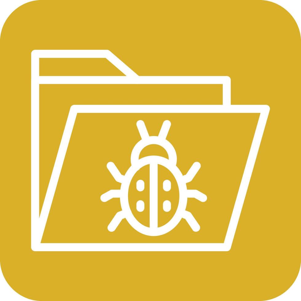 Infected Folder Icon Vector Design