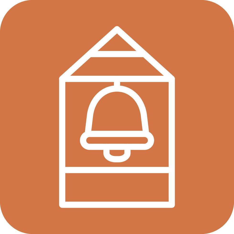 Bell Tower Icon Vector Design