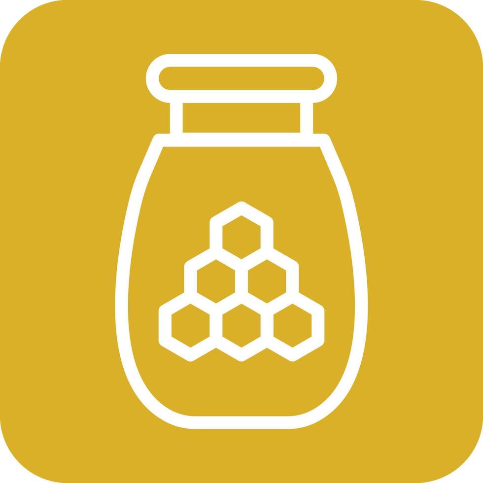 Honey Jar Icon Vector Design