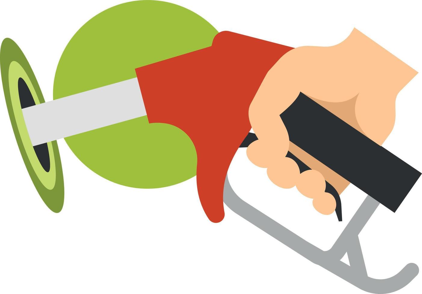 Vector Image Of A Hand Filling A Vehicle With Fuel