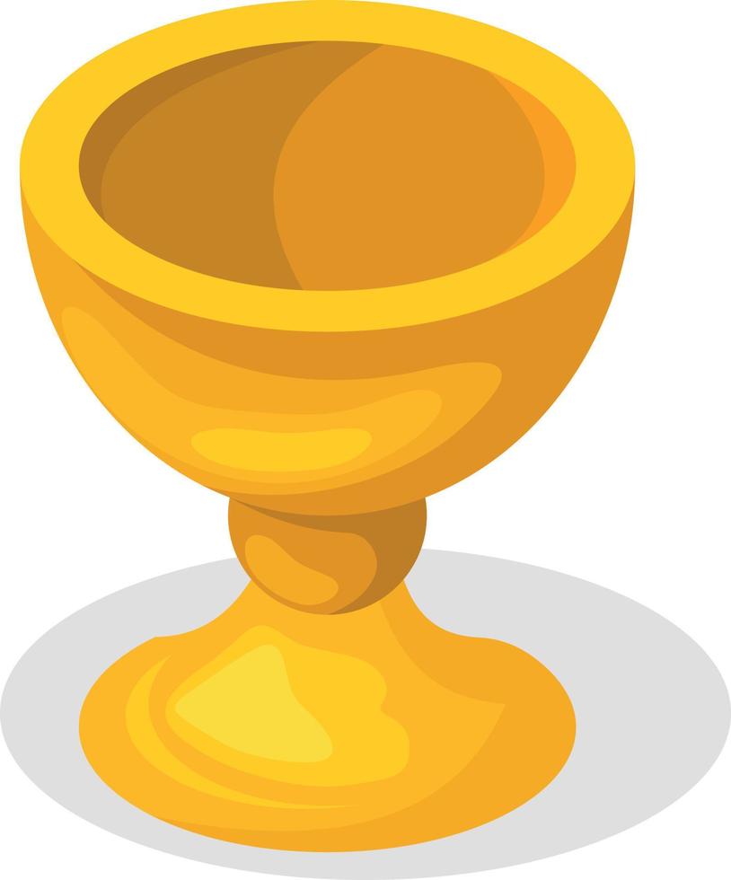 Vector Image Of A Wooden Goblet