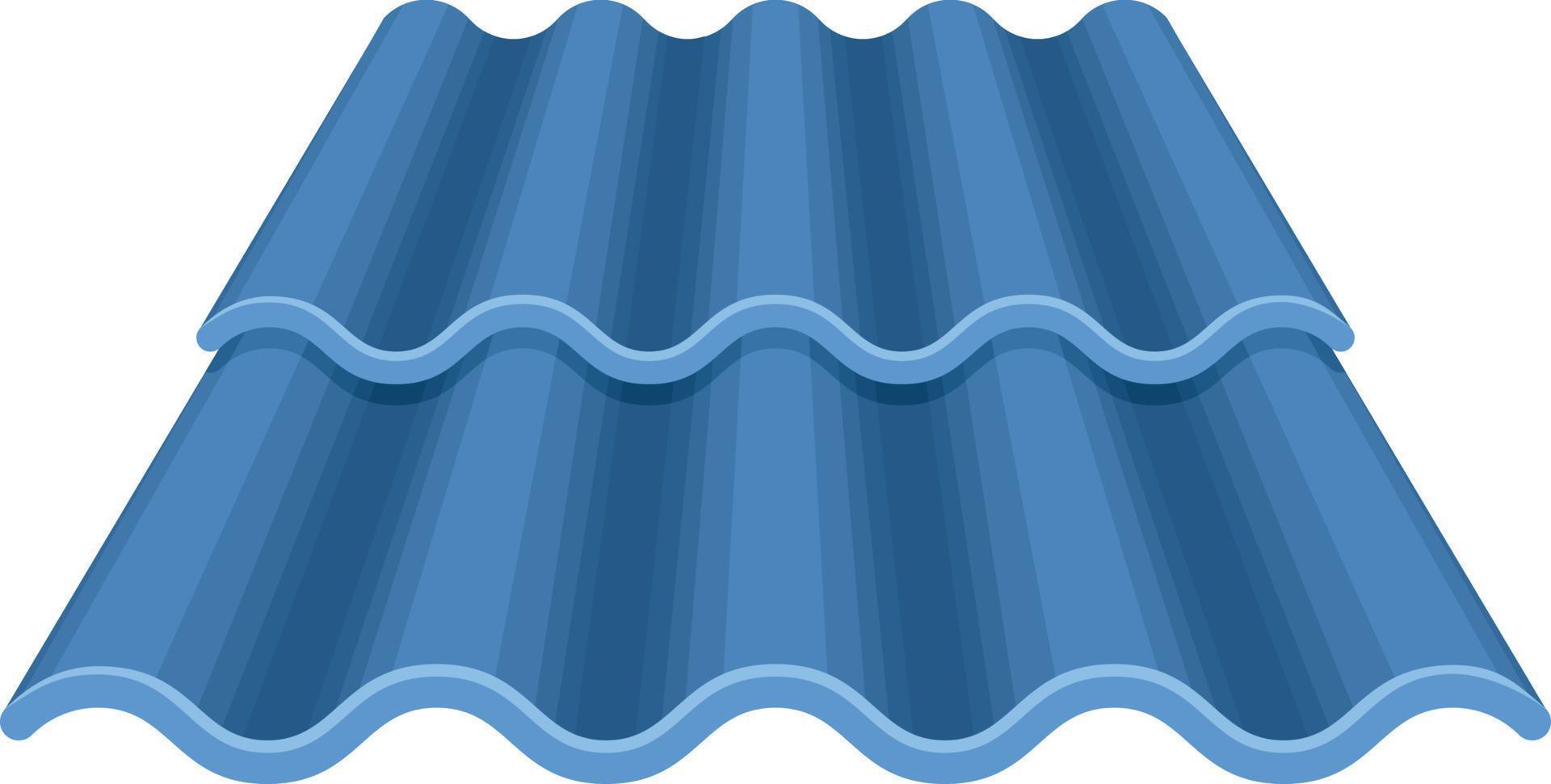Vector Illustration Of Blue Roof Tiles