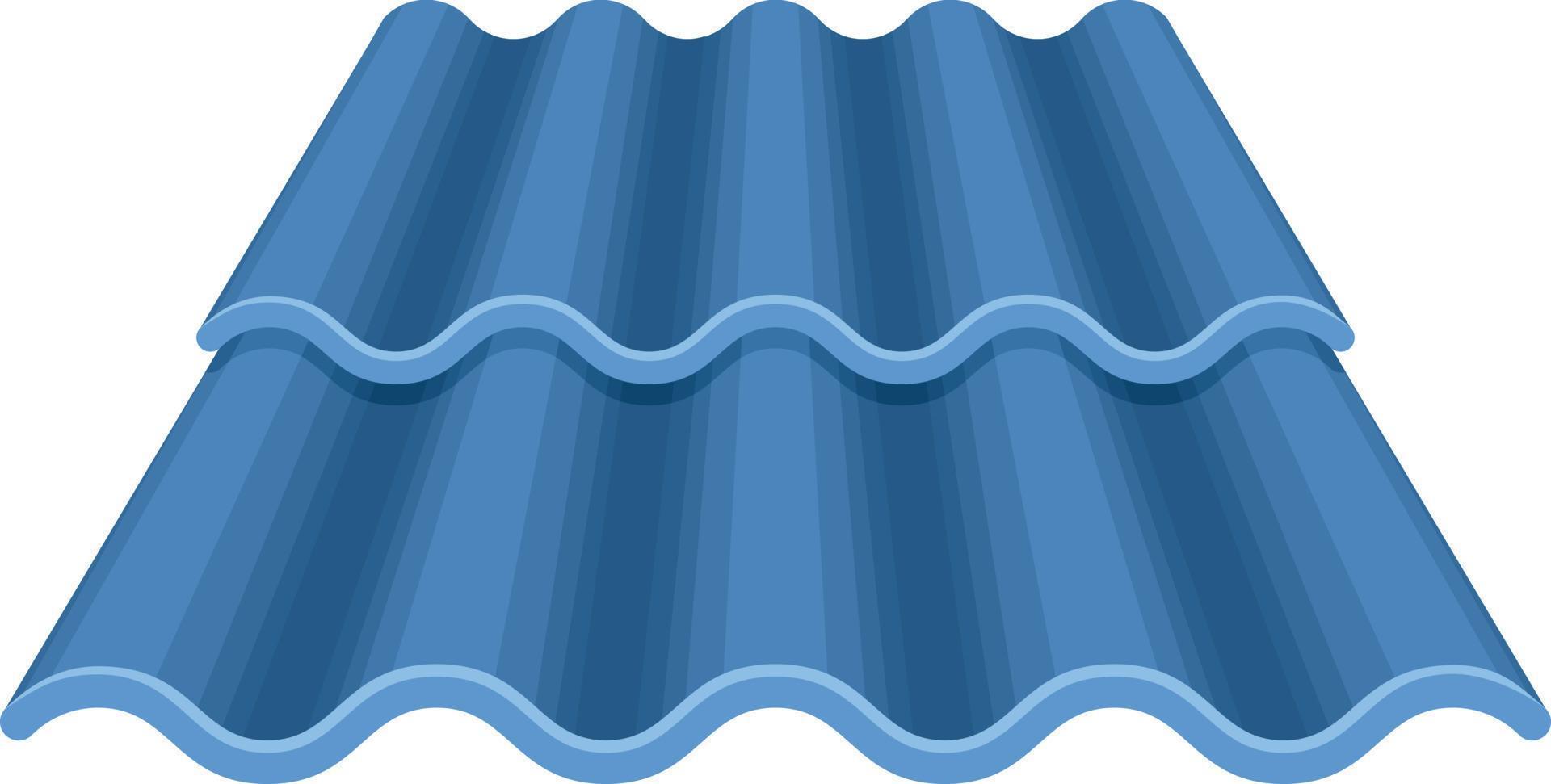 Vector Illustration Of Blue Roof Tiles