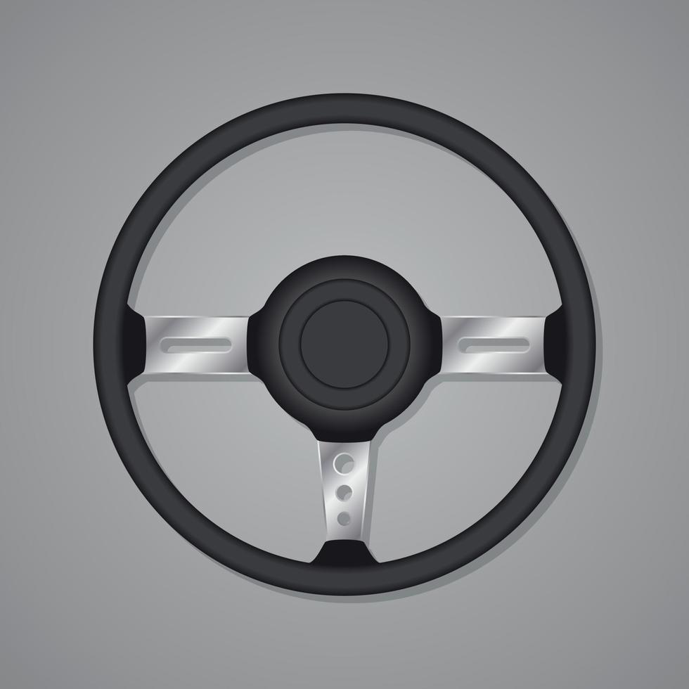 Vector Image Of A Steering Wheel