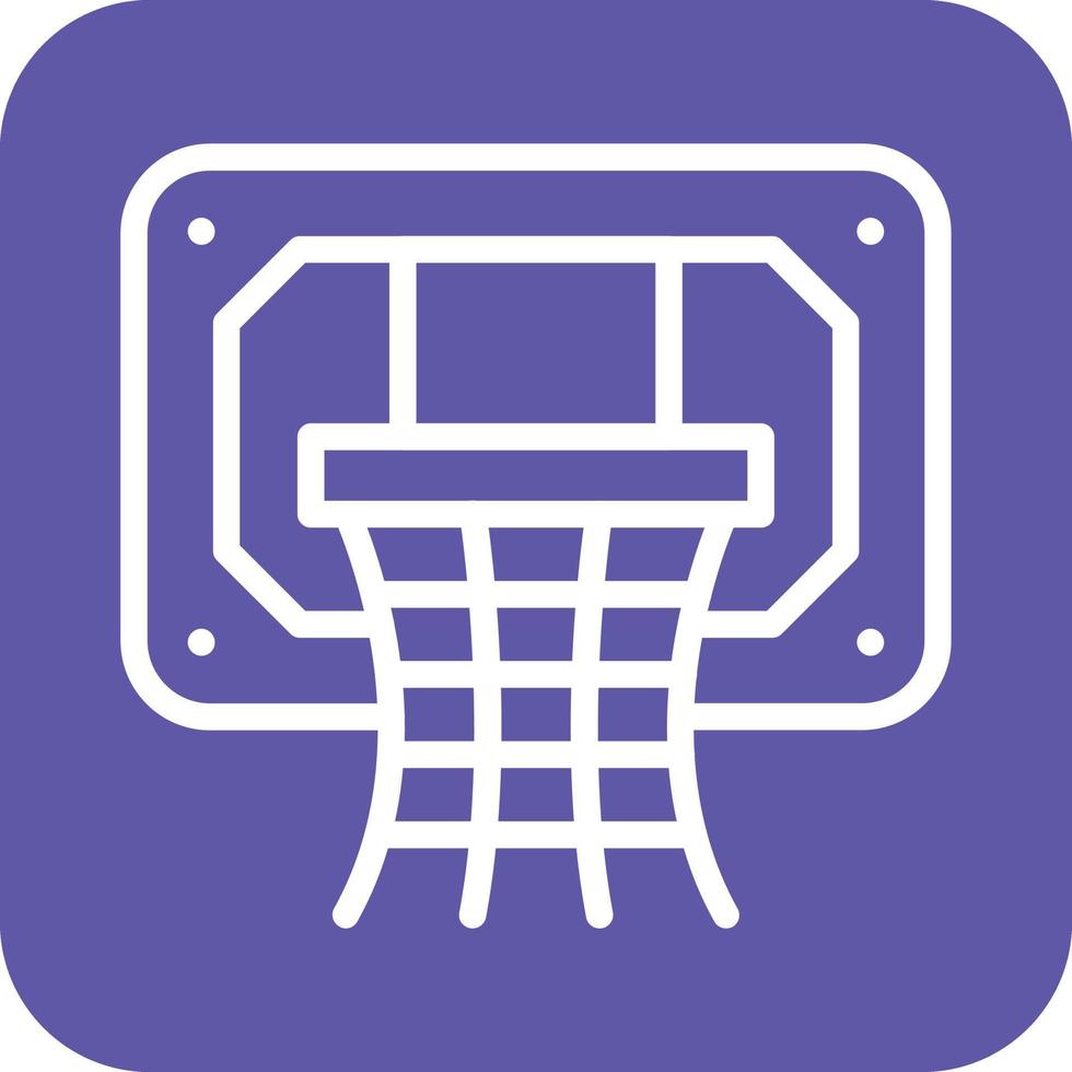 Basketball Hoop Icon Vector Design
