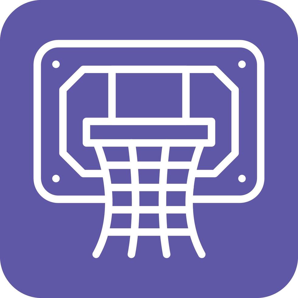 Basketball Hoop Icon Vector Design