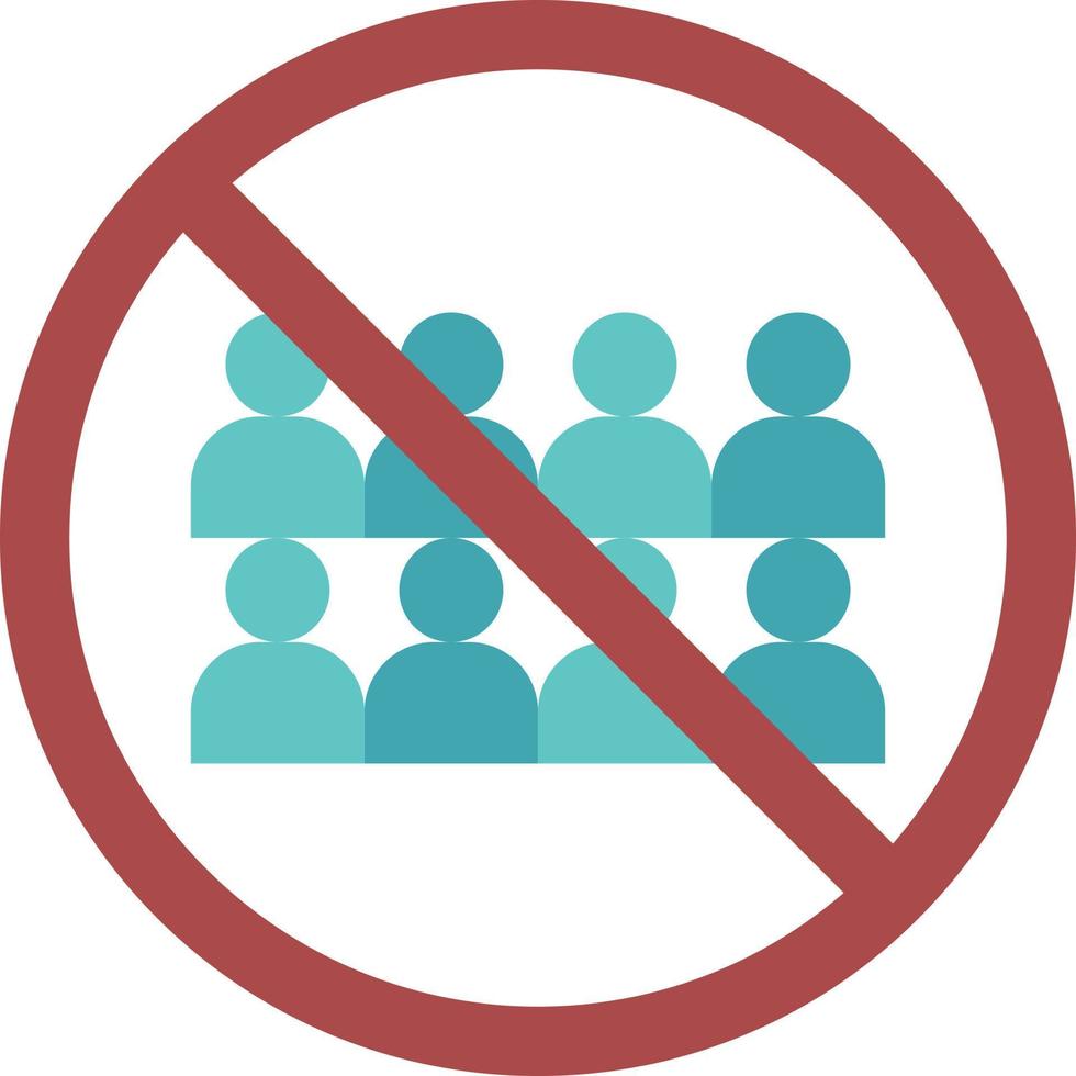 avoid contact isolation Illustration Vector