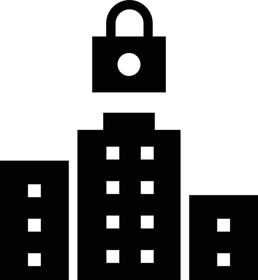 city lockdown Illustration Vector