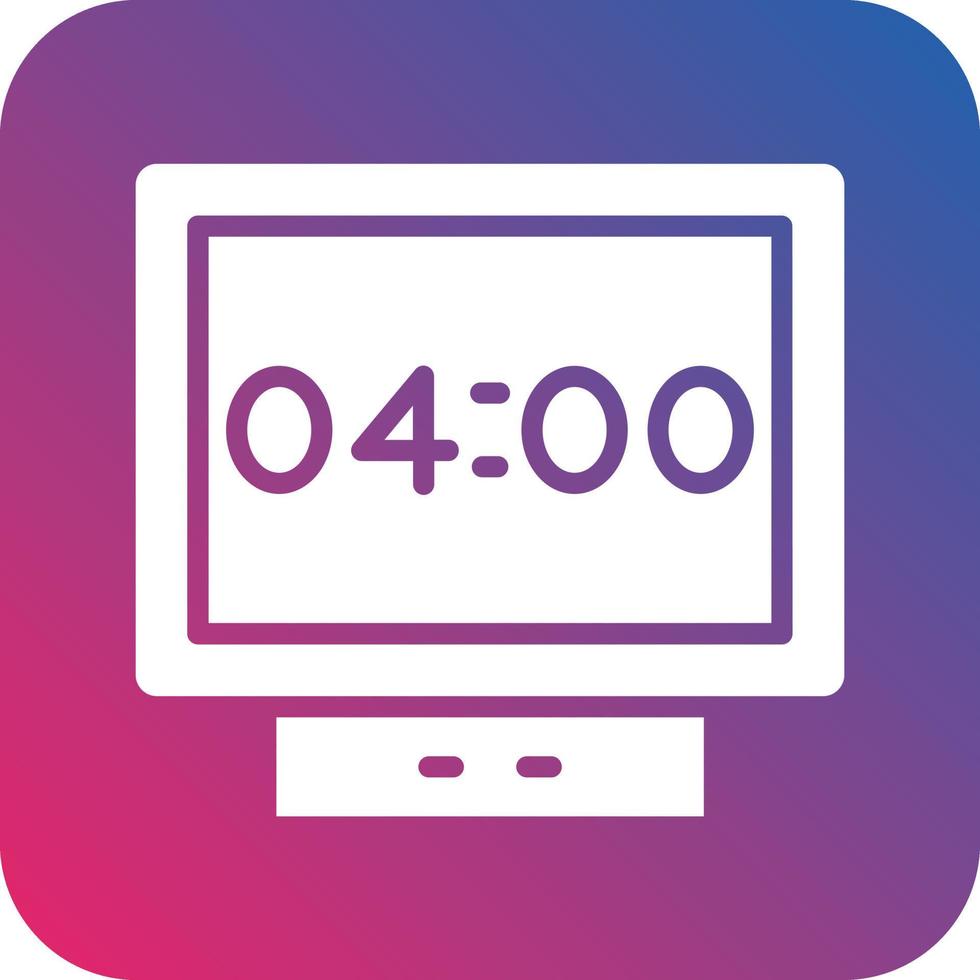Digital Clock Icon Vector Design