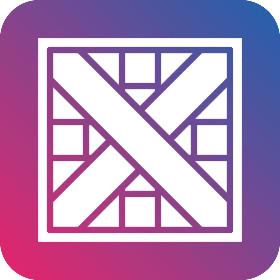 Wooden Box Icon Vector Design