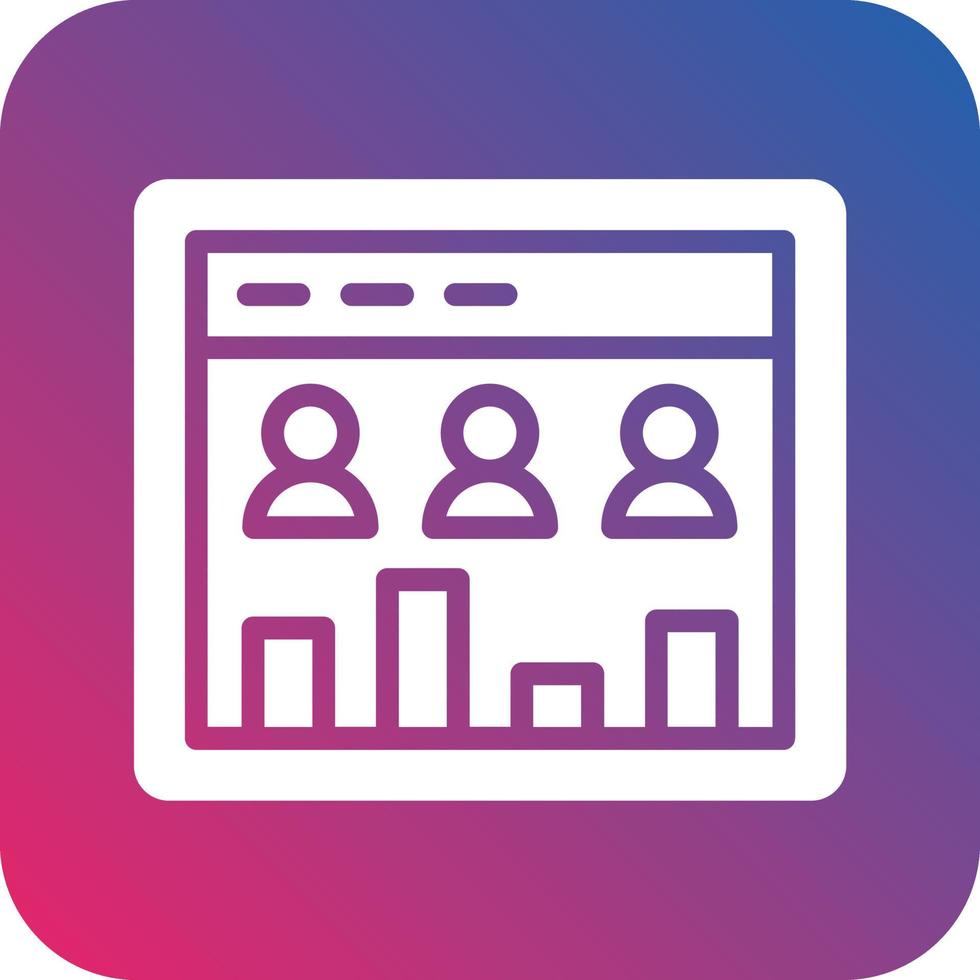 Page Visitors Icon Vector Design