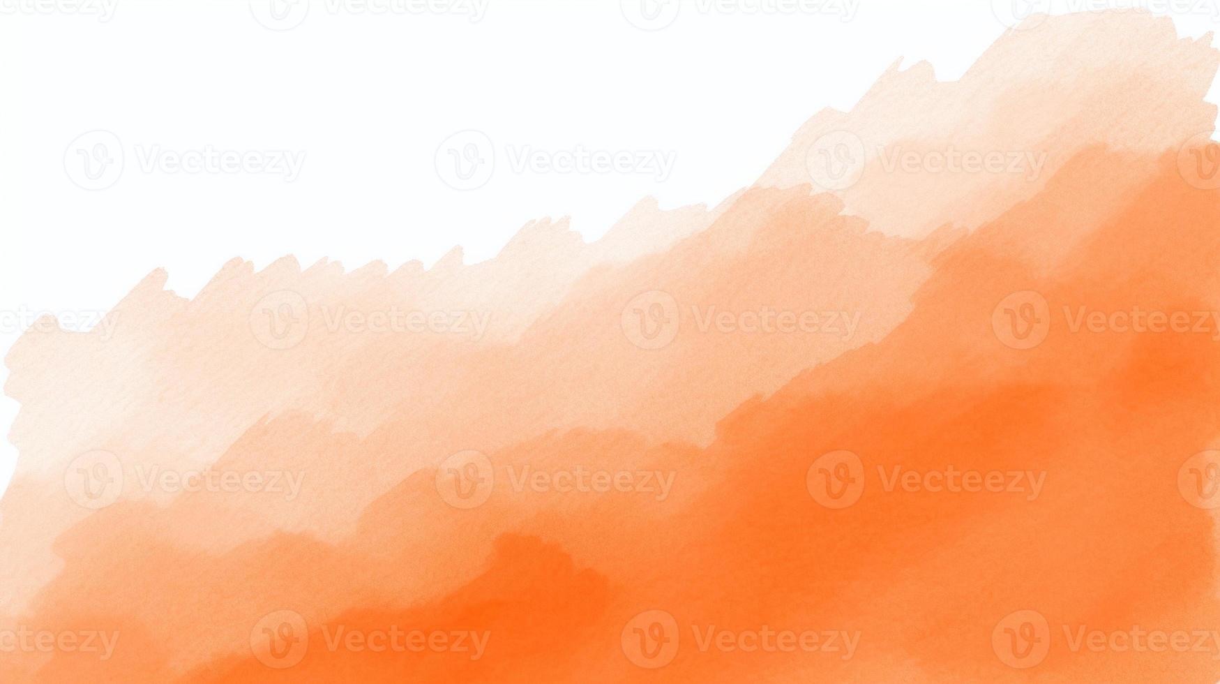 Abstract orange watercolor for background. Digital art painting. Texture paper. photo