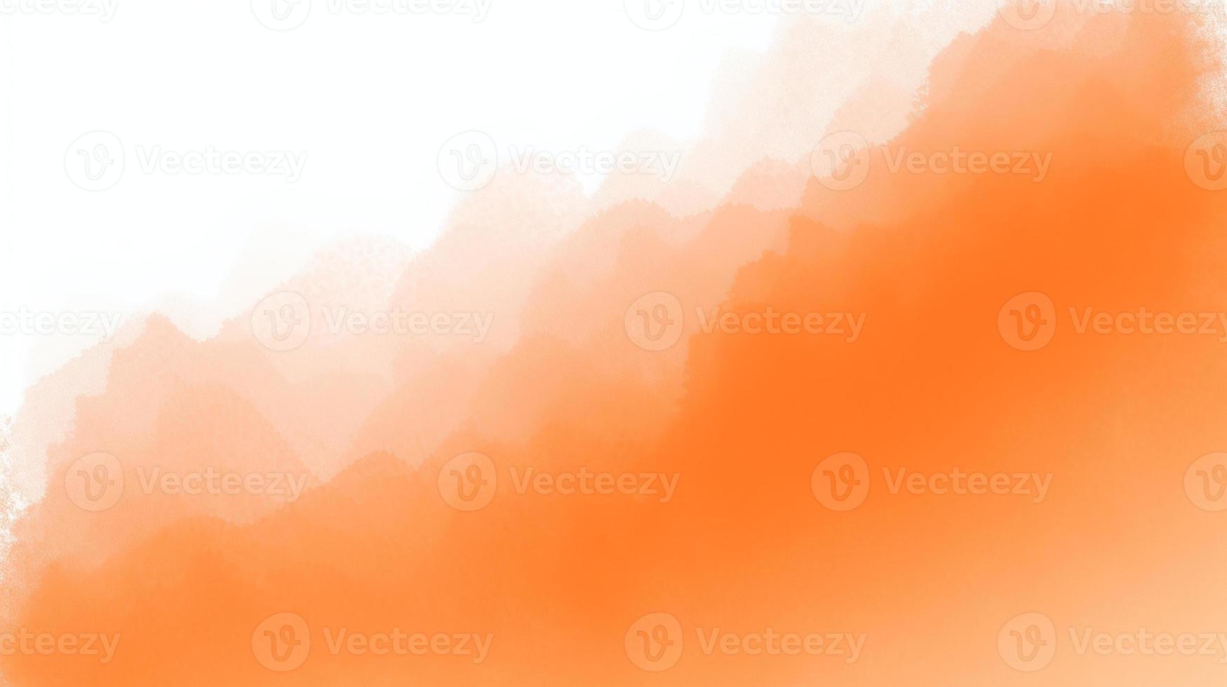 Abstract orange watercolor for background. Digital art painting. Texture paper. photo