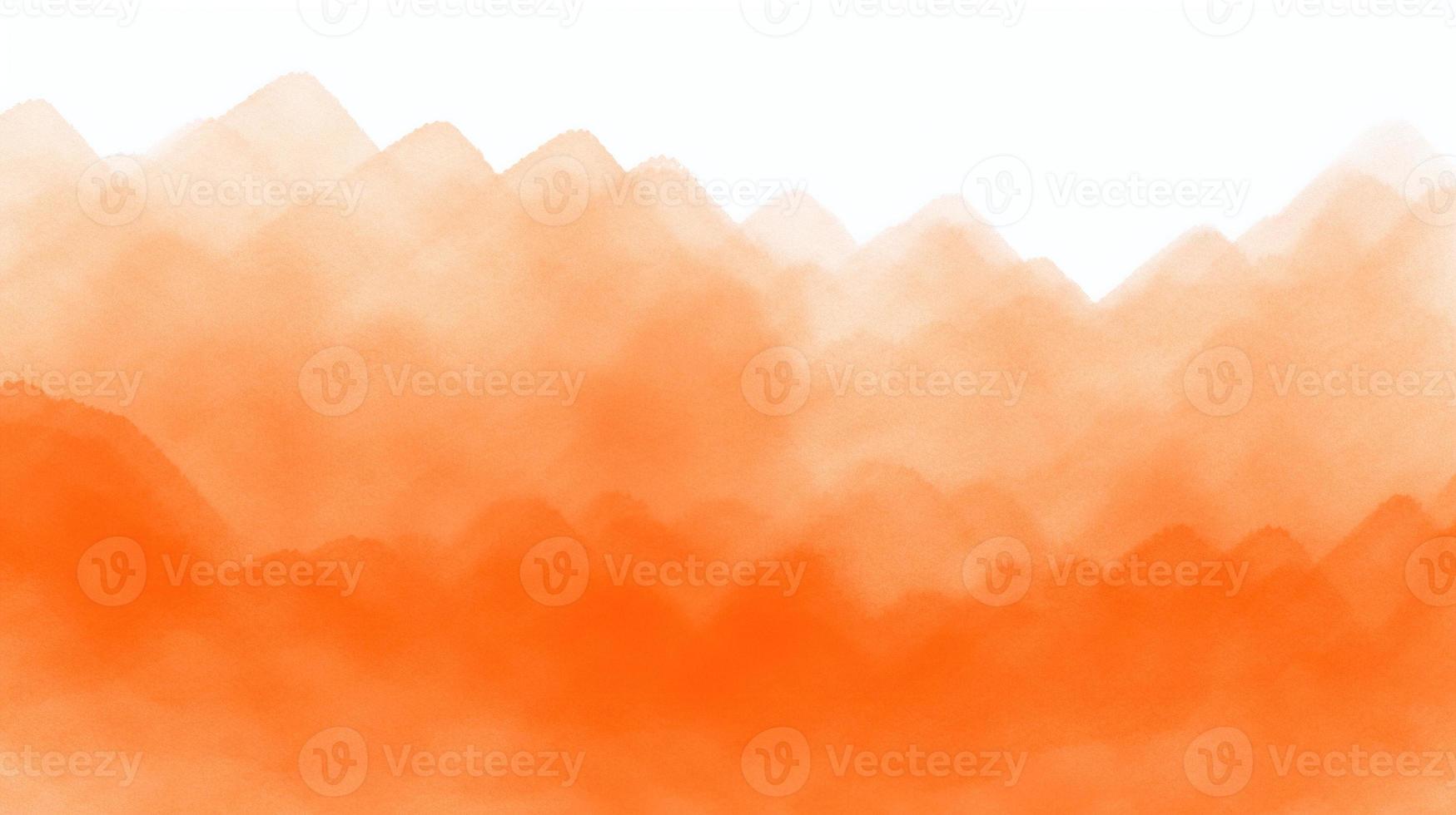 Abstract orange watercolor for background. Digital art painting. Texture paper. photo