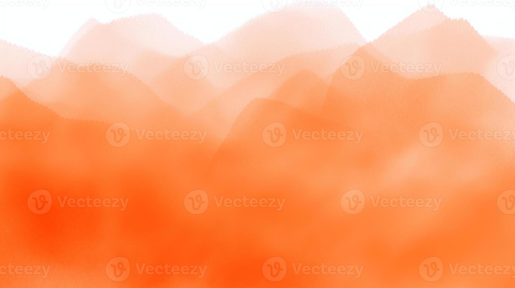 Abstract orange watercolor for background. Digital art painting. Texture paper. photo