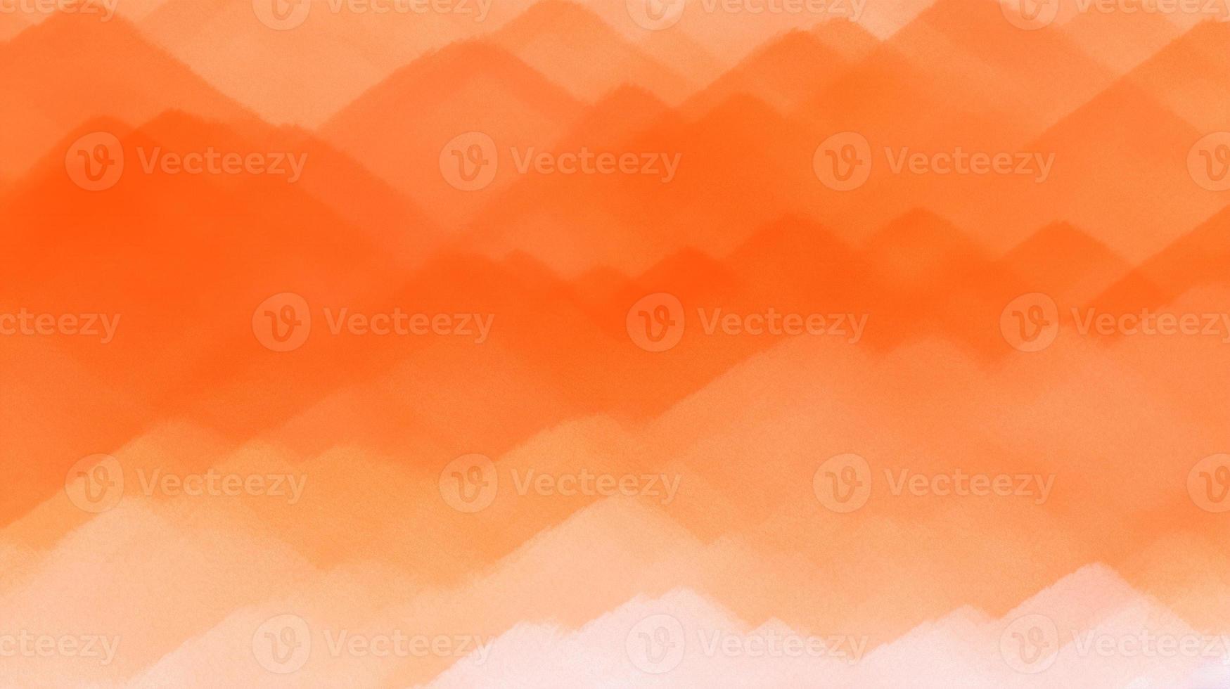 Abstract orange watercolor for background. Digital art painting. Texture paper. photo