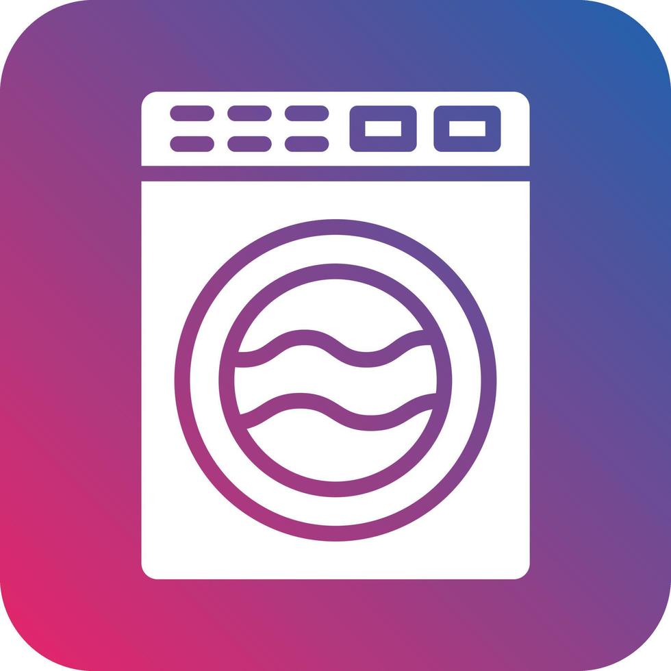 Washing Machine Icon Vector Design