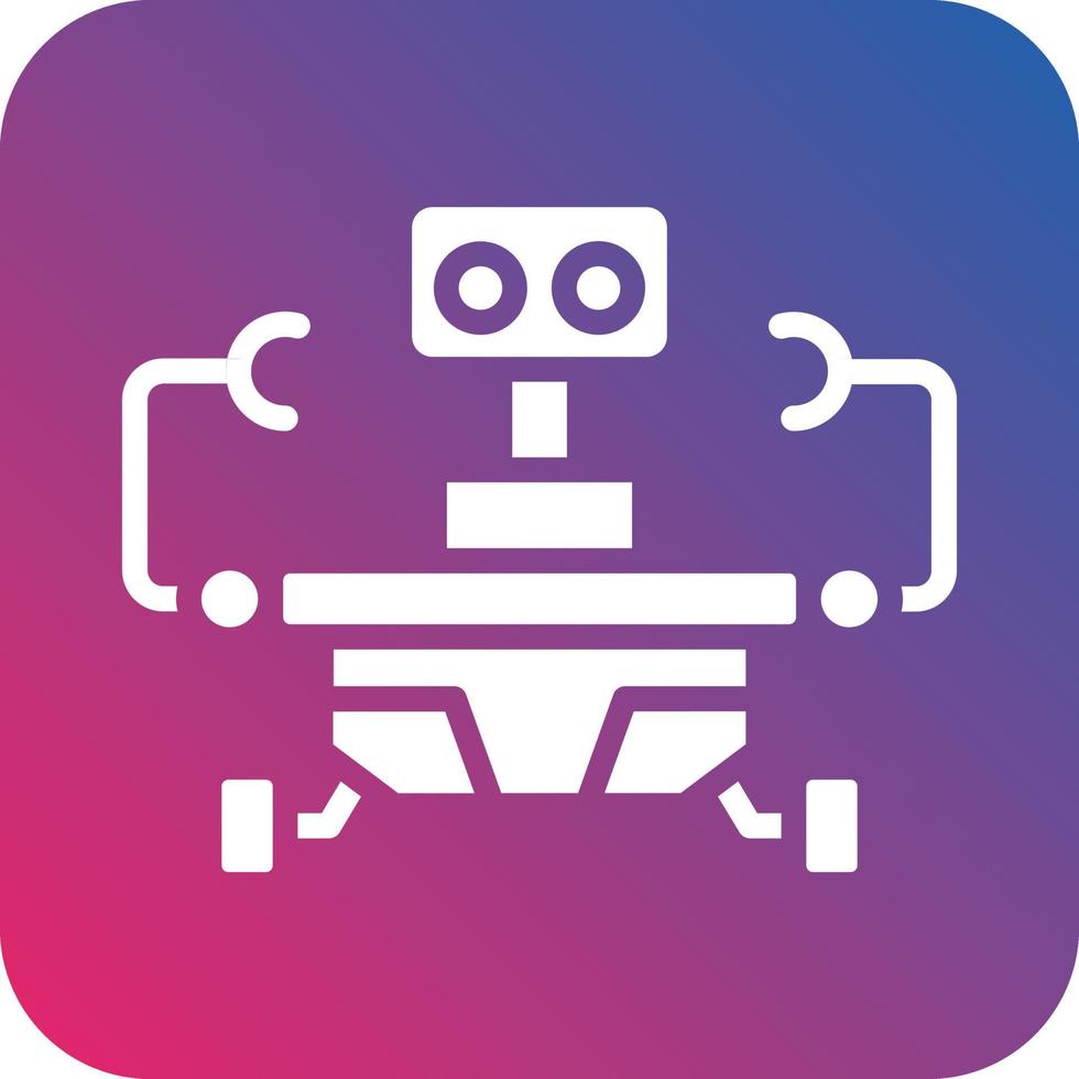 Space Robot Icon Vector Design