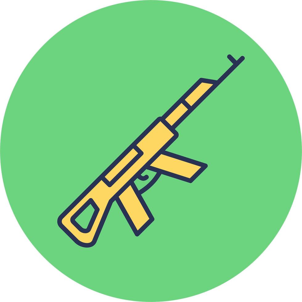 Assault Rifle Vector Icon
