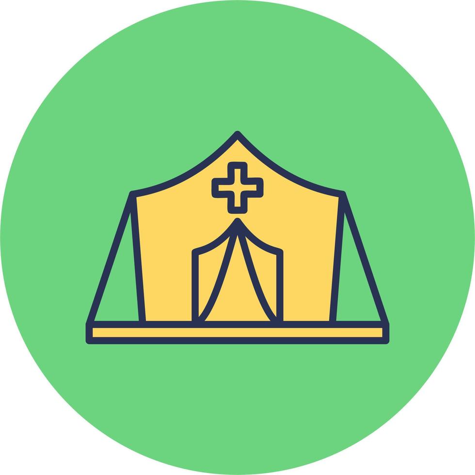 Refugee Camp Vector Icon