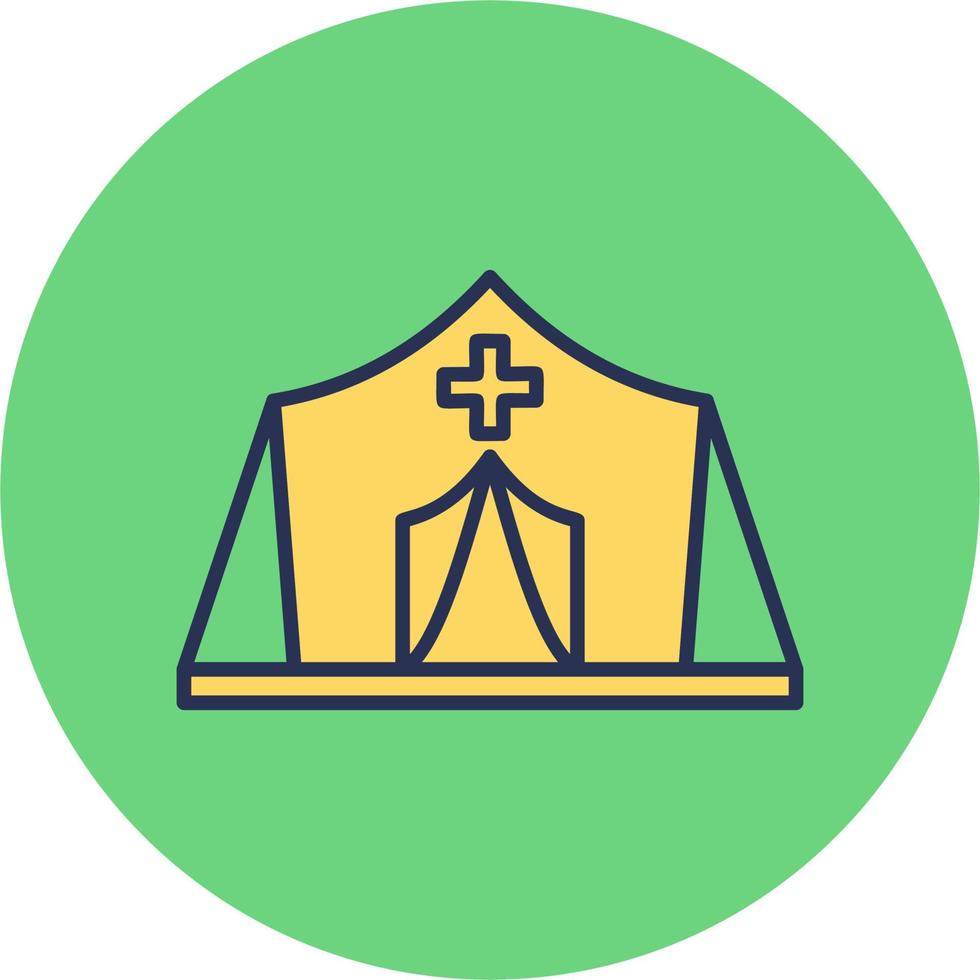 Refugee Camp Vector Icon