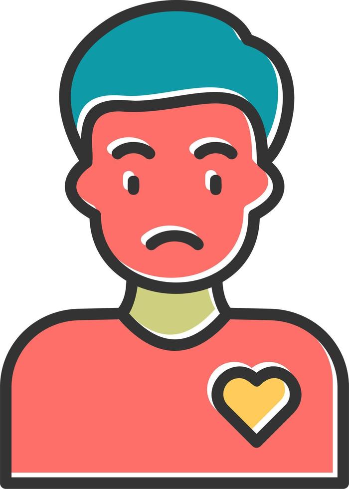 Volunteer Man Vector Icon
