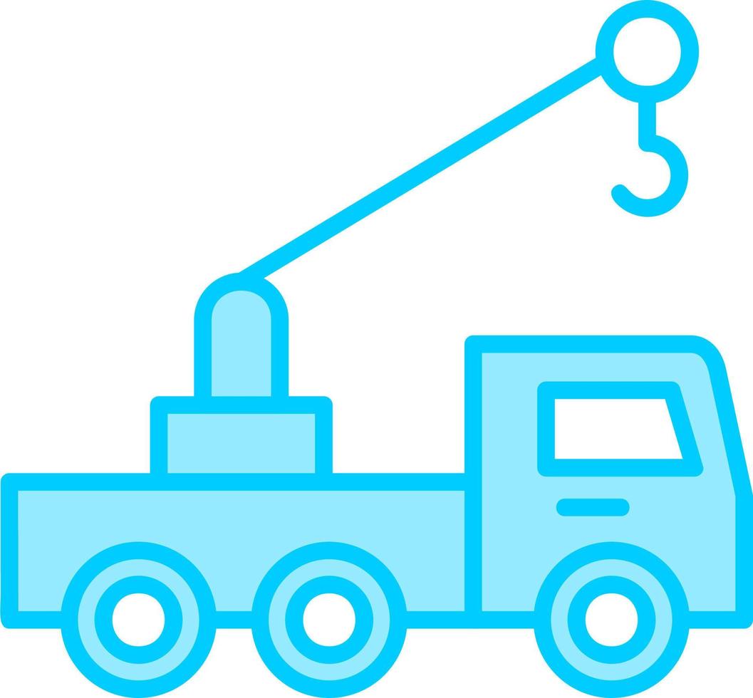 Lifting Crane Truck Vector Icon