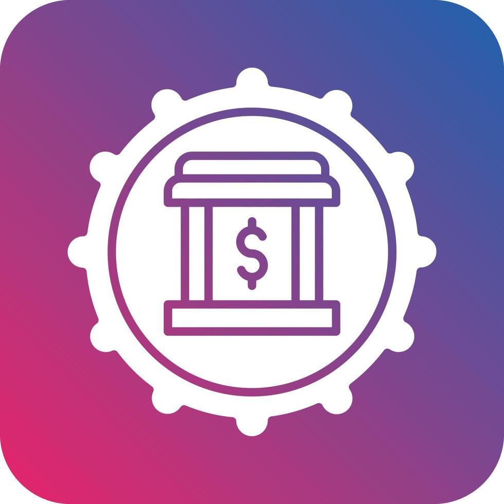 Banking System Icon Vector Design