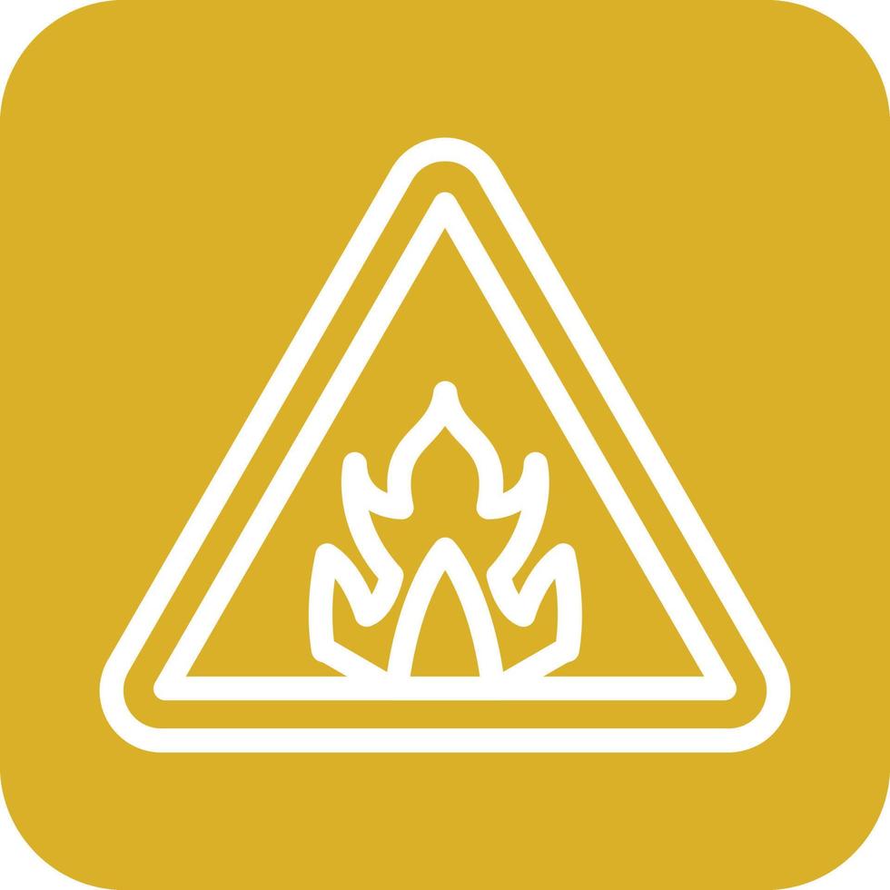 Flammable Icon Vector Design