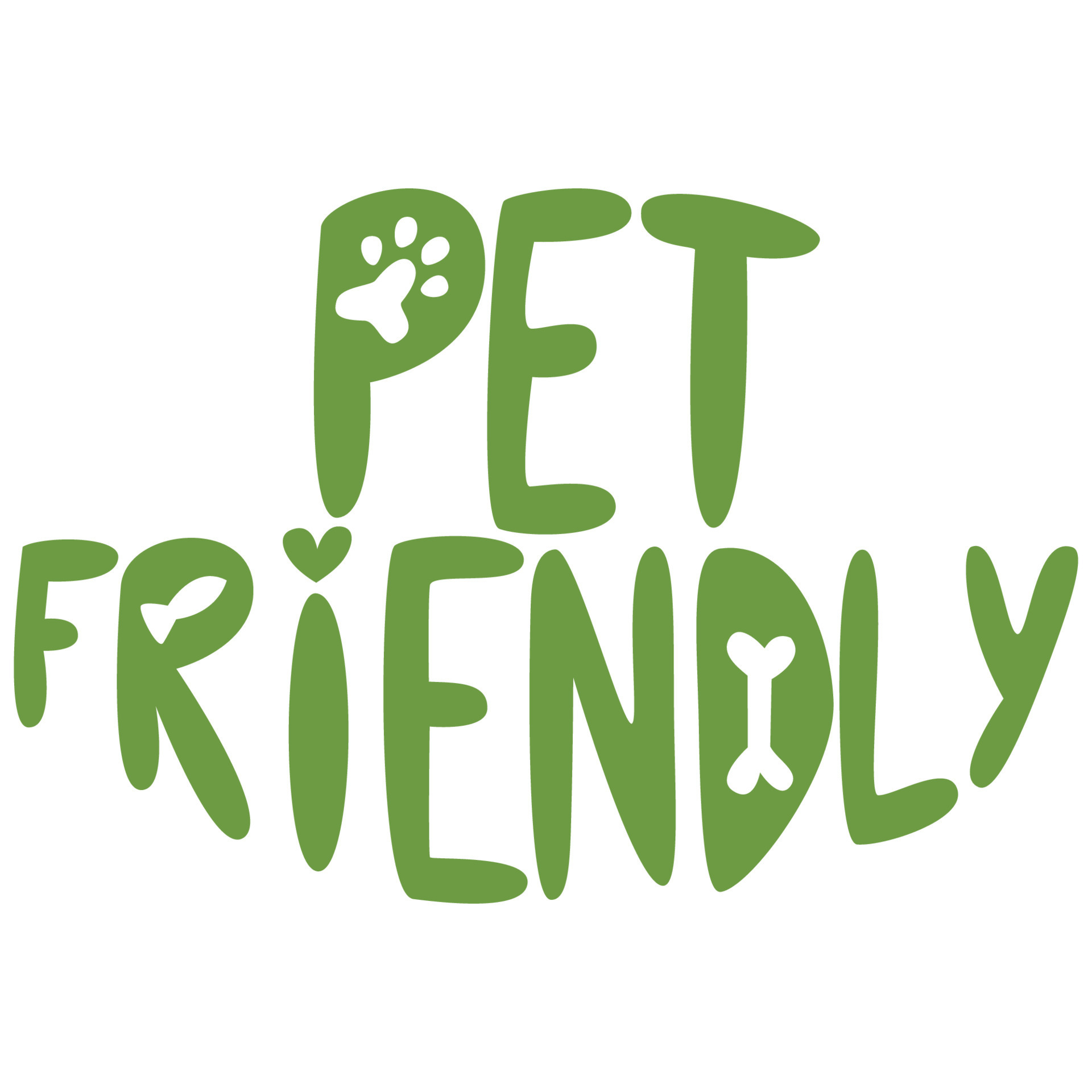 Vector hand drawn lettering Pet friendly.Pets allowed. Domestic animals