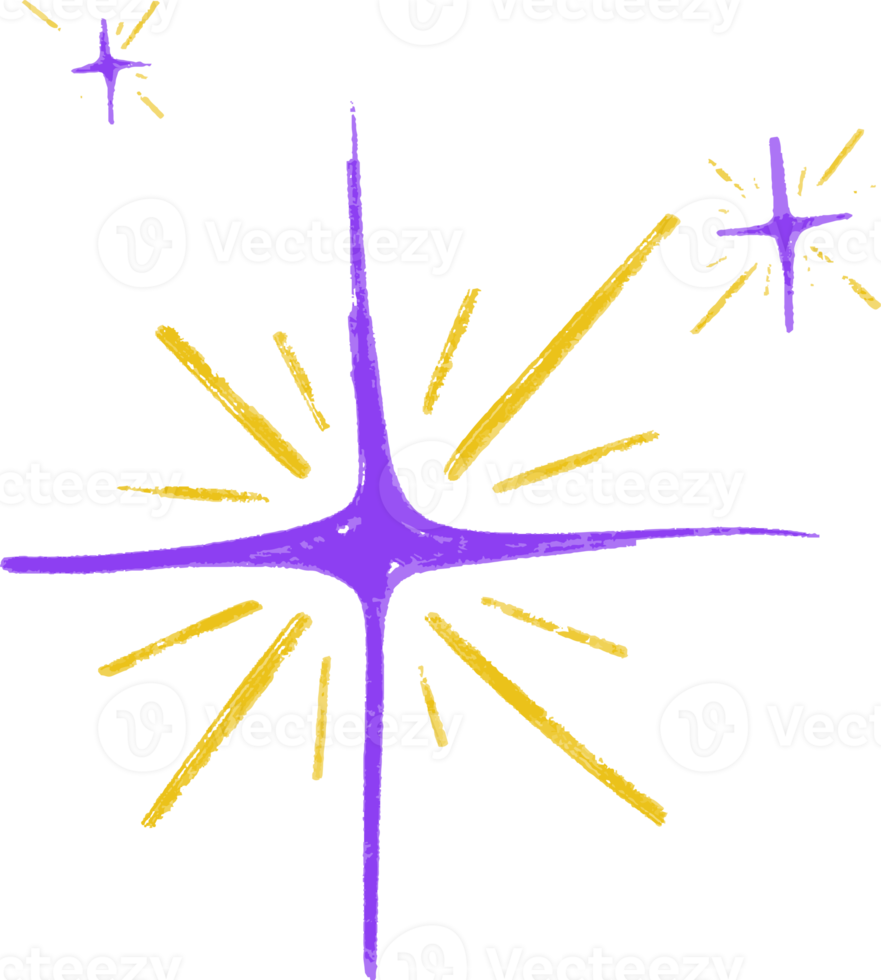 Free illustration, stars pencil outline effect, hand drawn stars