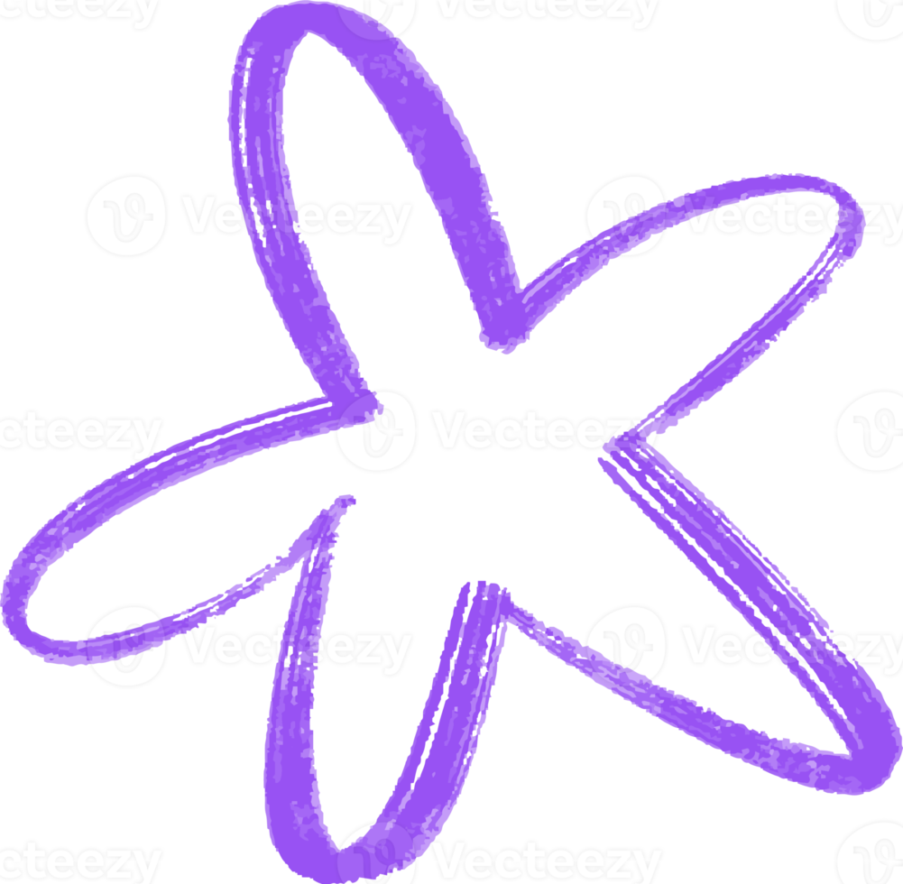 illustration, stars pencil outline effect, hand drawn stars, doodles with pencils png