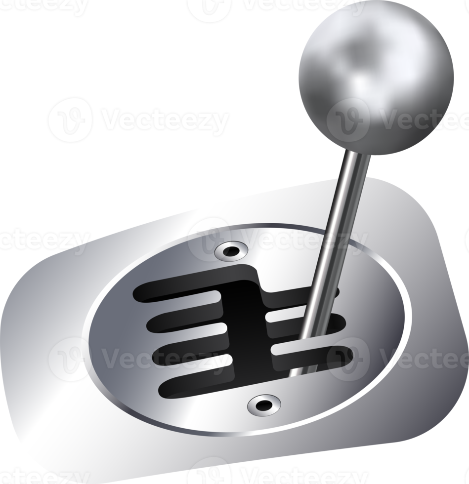 ilustração automático transmissão engrenagem alavanca png