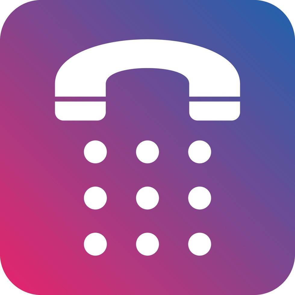 Phone Dial Icon Vector Design