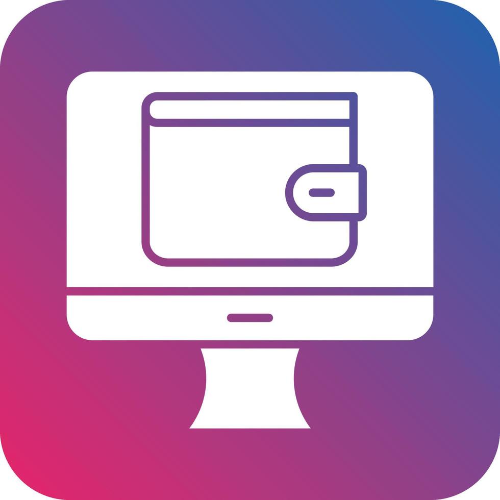 Online Wallet Icon Vector Design
