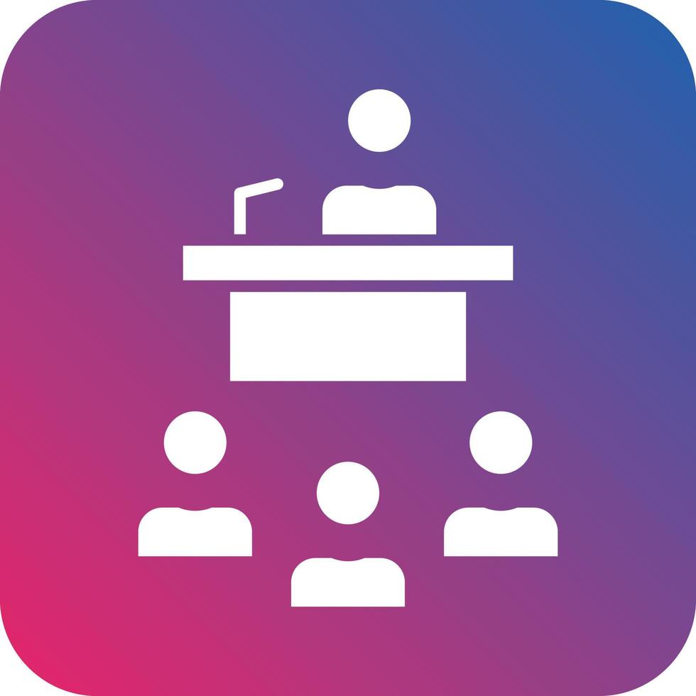 Press Conference Icon Vector Design